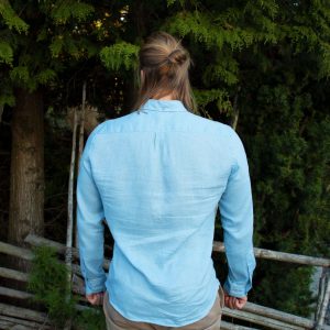Sky Blue Linen Shirt