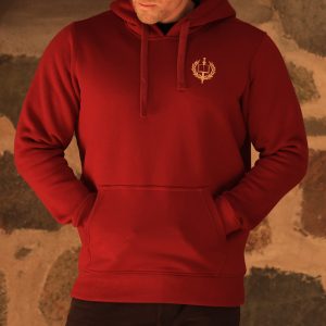 Angel of Justice – Burgundy Hoodie 2