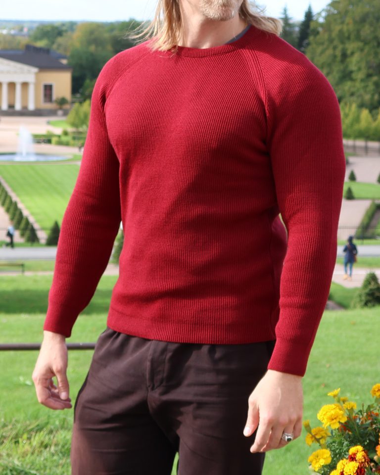 Burgundy Gigachad Merino Wool Garment