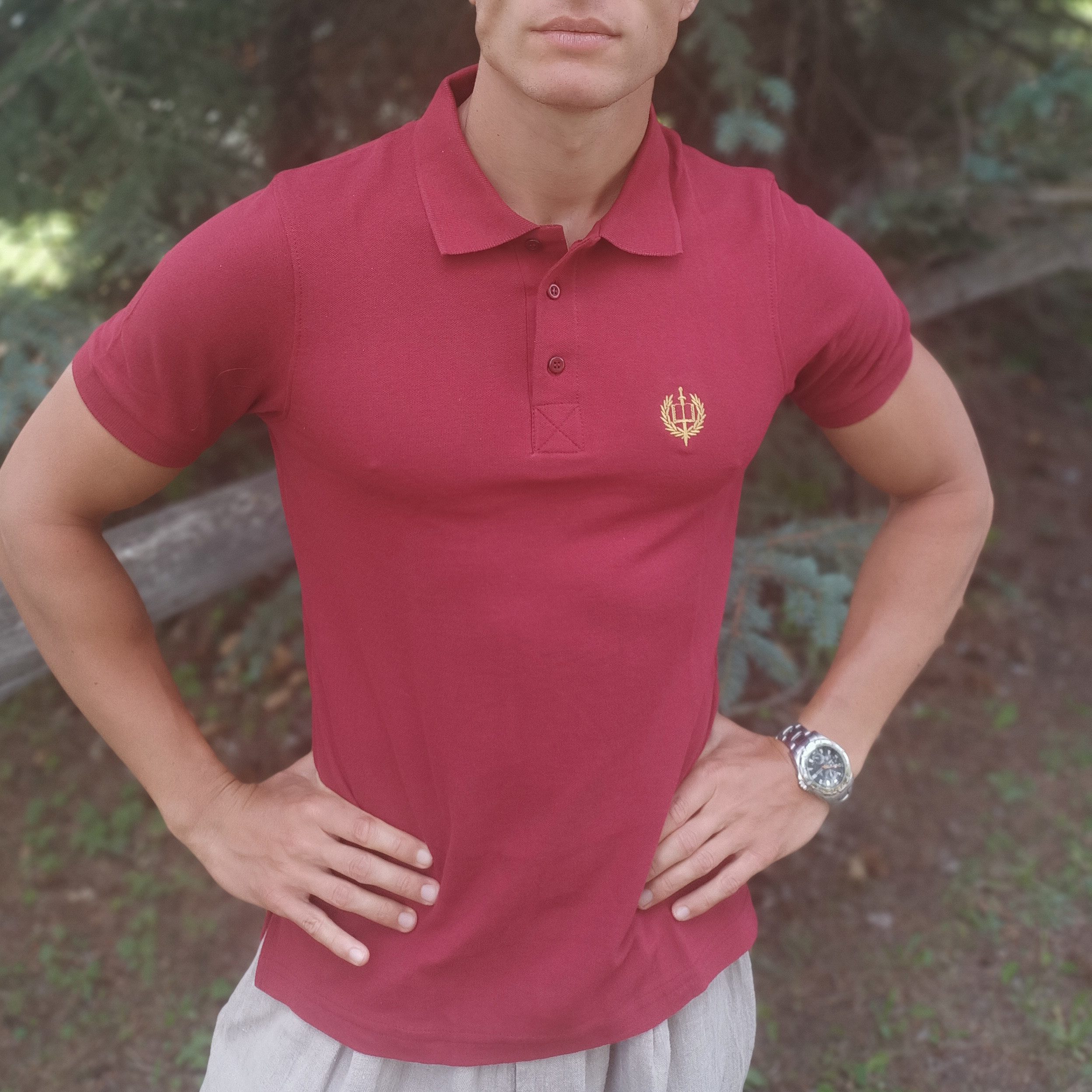 Burgundy Polo Shirt 4