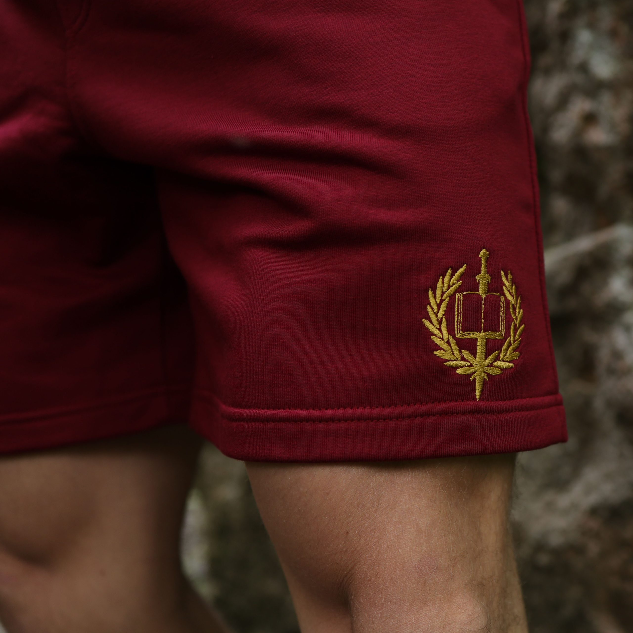 Burgundy Questing Shorts 2