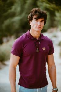 Emperor's Purple Polo Shirt – Organic Cotton 3