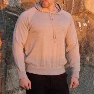 Grey Merino Wool Hoodie 3