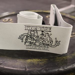 Leather Wristwraps of Nordic Strength
