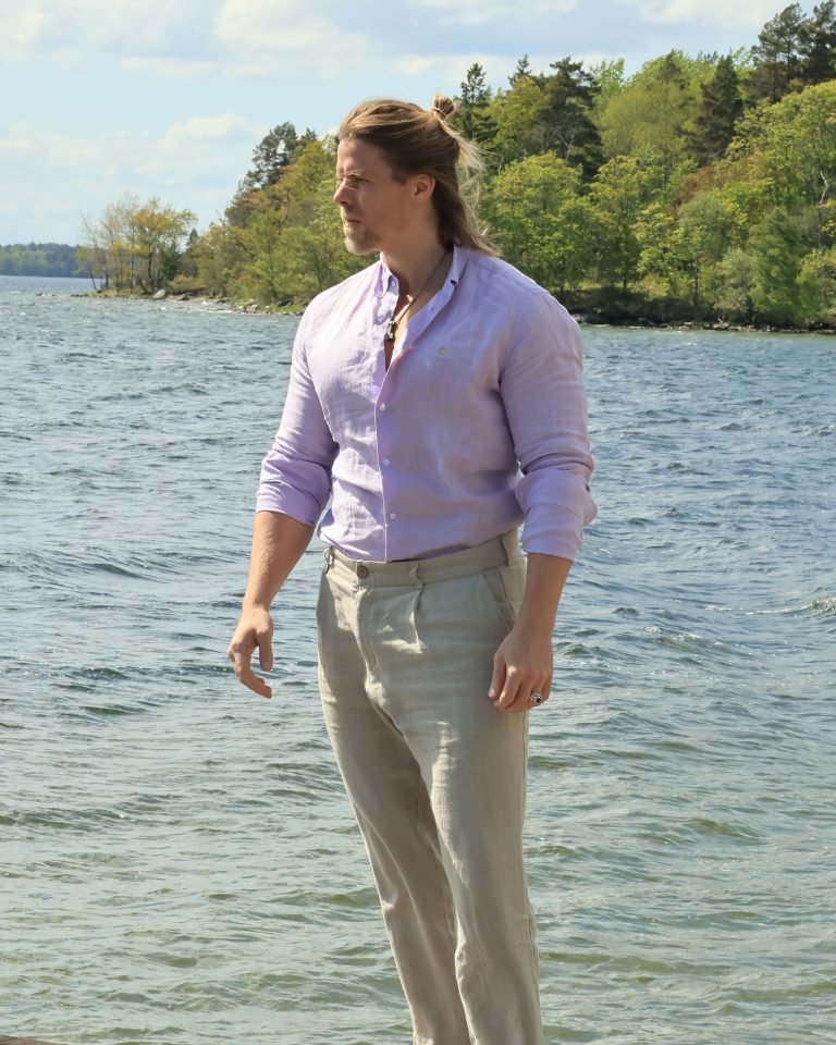 Lilac Linen Shirt